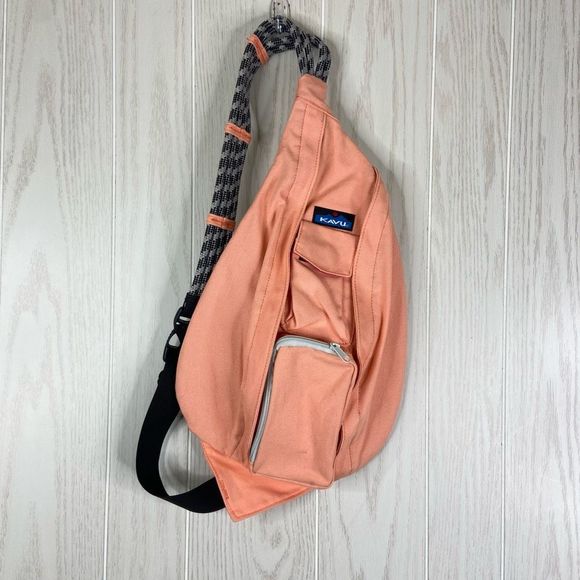 Kavu Handbags - Kavu Peach Rope Sling Bag Backpack